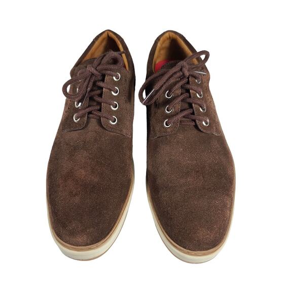 Peter Millar Brown Suede Plain Toe Derby Oxford Lace Up Shoes 8 1/2 M main image 6